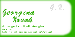 georgina novak business card