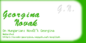georgina novak business card